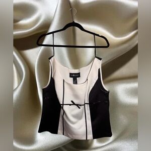 Sag Harbor Black and White Camisole